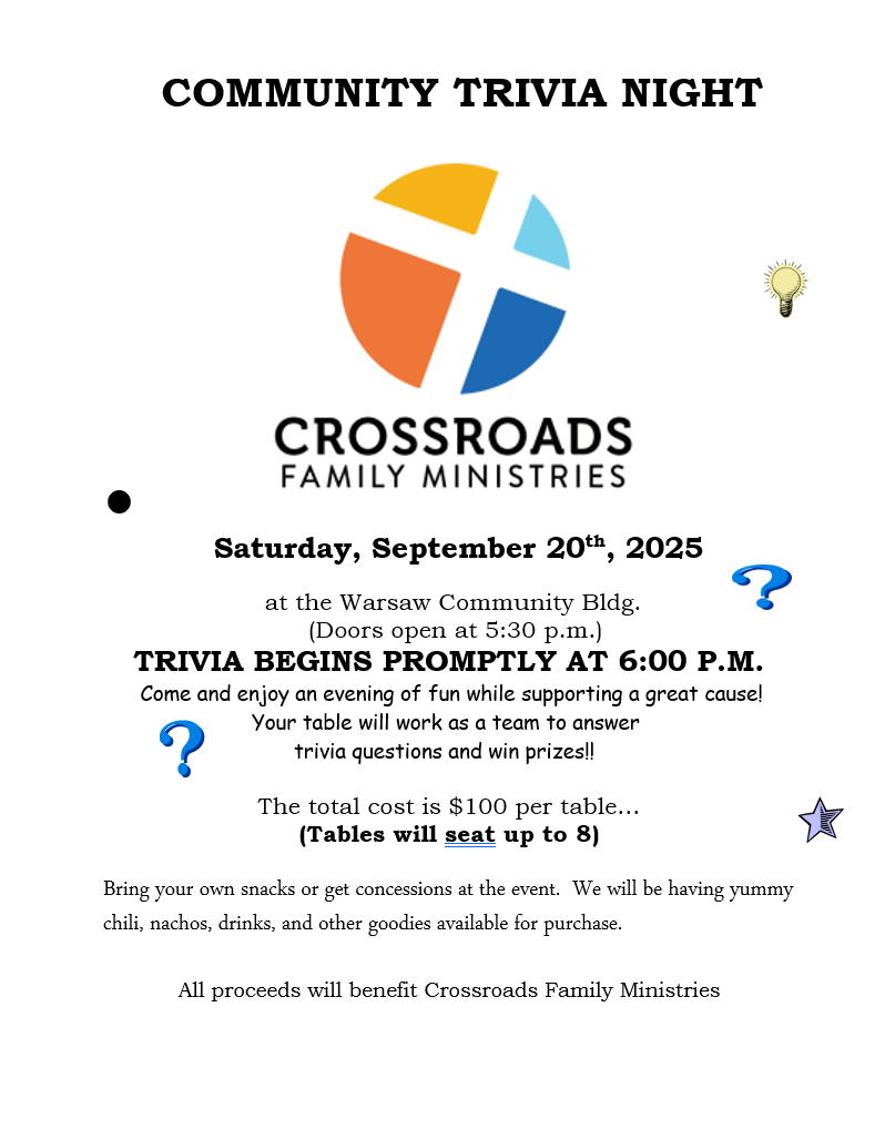 Crossroads Annual Trivia Night